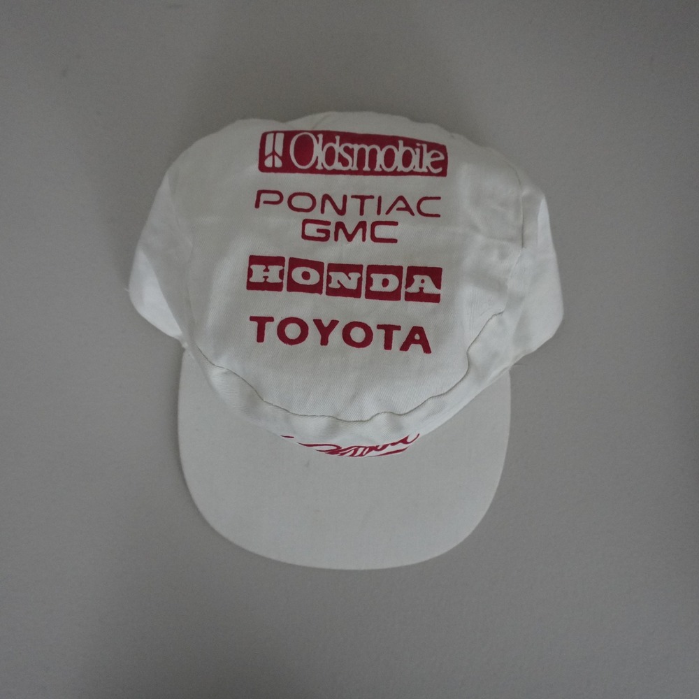 Vintage KC Painter Cap Unisex OSFA White Multi-Brand Auto Logo Graphic